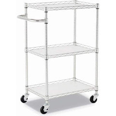 ALERA - Carts Type: Laundry/Liner Cart Number of Shelves: 3 - Exact Tool & Supply