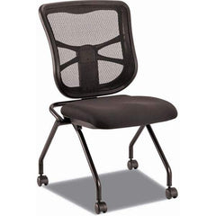 ALERA - Folding Chairs Material: Fabric Color: Black - Exact Tool & Supply