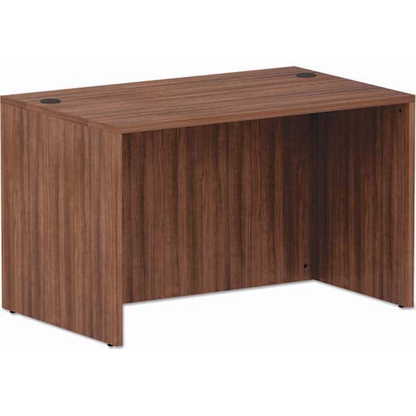 ALERA - Office Desks Type: Straight Front Desk Shell Color: Modern Walnut - Exact Tool & Supply