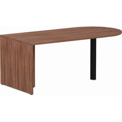 ALERA - Office Desks Type: D-Top Desk Color: Modern Walnut - Exact Tool & Supply