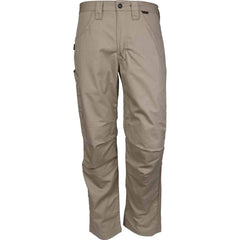 MCR Safety - Pants & Chaps; Garment Style: Pants ; Garment Type: Arc Flash; Flame Resistant/Retardant ; Inseam (Inch): 28 ; Waist Size (Inch): 34 ; Color: Tan ; Material: 88% Cotton; 12% Nylon Twill - Exact Tool & Supply