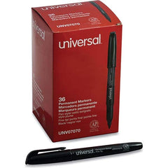 UNIVERSAL - Markers & Paintsticks Type: Permanent Color: Black - Exact Tool & Supply