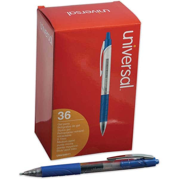 UNIVERSAL - Pens & Pencils Type: Comfort Grip Stick Pen Color: Blue - Exact Tool & Supply