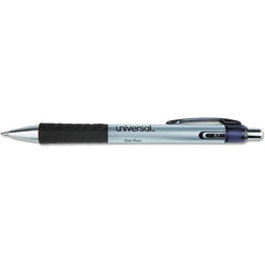 UNIVERSAL - Pens & Pencils Type: Comfort Grip Retractable Pen Color: Black - Exact Tool & Supply
