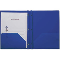 UNIVERSAL - Portfolios, Report Covers & Pocket Binders Three Hole Report Cover Type: Report Cover-Tang/Prong Binding Width (Inch): 9.84 - Exact Tool & Supply