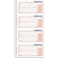 UNIVERSAL - Note Pads, Writing Pads & Notebooks Writing Pads & Notebook Type: Telephone Message Book Size: 5 x 3-3/8 - Exact Tool & Supply