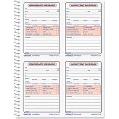 UNIVERSAL - Note Pads, Writing Pads & Notebooks Writing Pads & Notebook Type: Telephone Message Book Size: 5-1/2 x 3-3/16 - Exact Tool & Supply