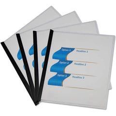 UNIVERSAL - Portfolios, Report Covers & Pocket Binders Three Hole Report Cover Type: Report Cover w/ Binding Bars Width (Inch): 11.22 - Exact Tool & Supply