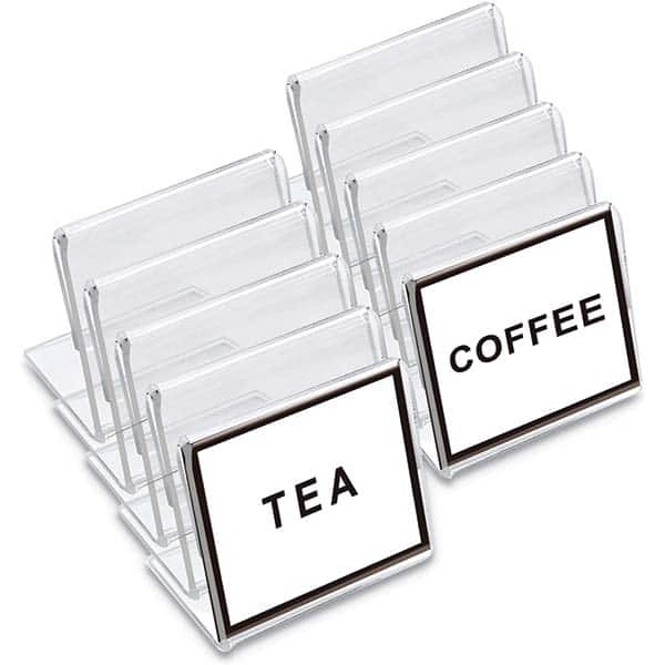 UNIVERSAL - Sign Holders & Frames Type: Mini Table Top Sign Sign Height Compatibility (Inch): 2 - Exact Tool & Supply