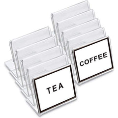 UNIVERSAL - Sign Holders & Frames Type: Mini Table Top Sign Sign Height Compatibility (Inch): 2 - Exact Tool & Supply