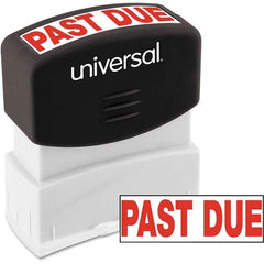 UNIVERSAL - Pre-inked Stock Stamps Type: Message Message: PAST DUE - Exact Tool & Supply