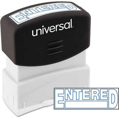 UNIVERSAL - Pre-inked Stock Stamps Type: Message Message: ENTERED - Exact Tool & Supply