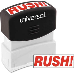 UNIVERSAL - Pre-inked Stock Stamps Type: Message Message: RUSH - Exact Tool & Supply