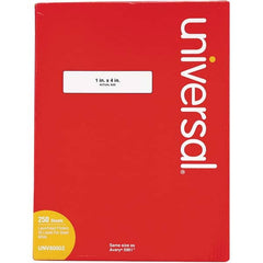 UNIVERSAL - Labels, Ribbons & Tapes Type: Multipurpose Color: White - Exact Tool & Supply