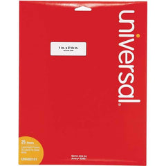 UNIVERSAL - Labels, Ribbons & Tapes Type: Multipurpose Color: White - Exact Tool & Supply