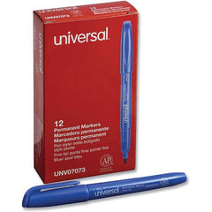 UNIVERSAL - Markers & Paintsticks Type: Permanent Color: Blue - Exact Tool & Supply
