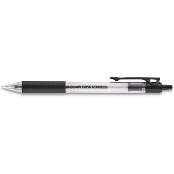 UNIVERSAL - Pens & Pencils Type: Comfort Grip Retractable Pen Color: Black - Exact Tool & Supply