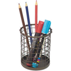 UNIVERSAL - Desktop File Organizers Type: Pencil Cup Color: Bronze - Exact Tool & Supply