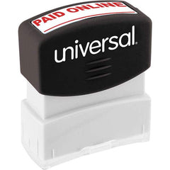 UNIVERSAL - Pre-inked Stock Stamps Type: Message Message: PAID ONLINE - Exact Tool & Supply