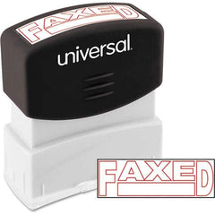 UNIVERSAL - Pre-inked Stock Stamps Type: Message Message: FAXED - Exact Tool & Supply