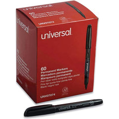 UNIVERSAL - Markers & Paintsticks Type: Permanent Color: Black - Exact Tool & Supply