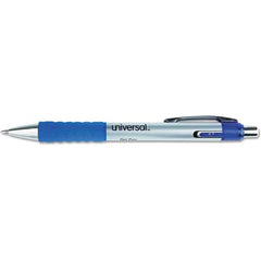 UNIVERSAL - Pens & Pencils Type: Comfort Grip Retractable Pen Color: Blue - Exact Tool & Supply