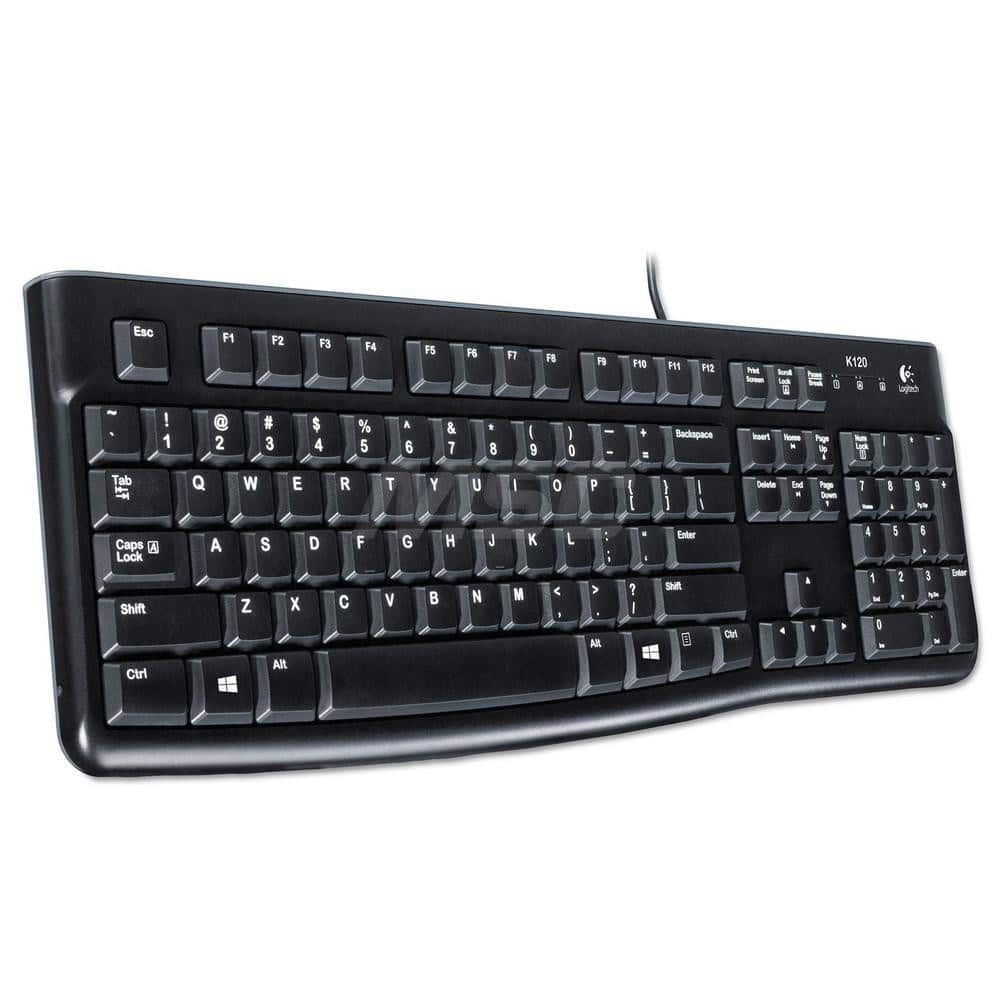 Logitech - Office Machine Supplies & Accessories; Office Machine/Equipment Accessory Type: Keyboard ; For Use With: Computer ; Contents: User Documentation ; Color: Black - Exact Tool & Supply