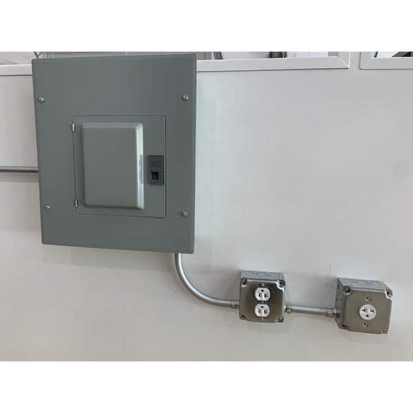 Panel Built - Temporary Structure Parts & Accessories Type: Wiring Additional Information: Outlet Boxes; Switches; Wiring; Conduit Fit Into Binder Post - Exact Tool & Supply