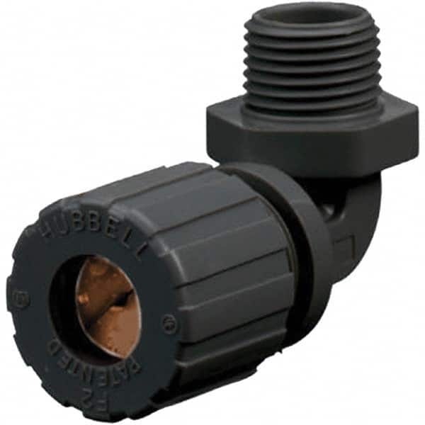 Hubbell Wiring Device-Kellems - 0.5 to 0.63" General Elbow Strain Relief Cord Grip - Exact Tool & Supply