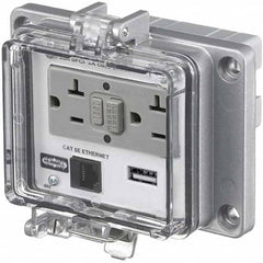 Hubbell Wiring Device-Kellems - Data Port Receptacles Receptacle Configuration: Ethernet Number of Ports: 1 - Exact Tool & Supply