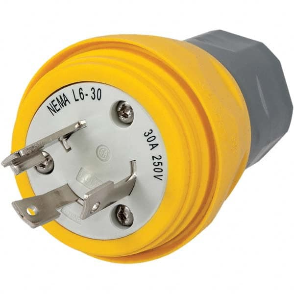 Hubbell Wiring Device-Kellems - 277 VAC 30A NEMA L7-30P Industrial Twist Lock Plug - Exact Tool & Supply