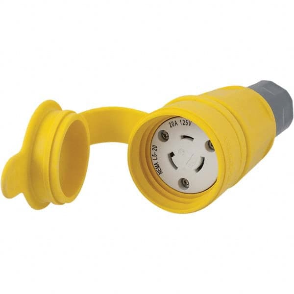 Hubbell Wiring Device-Kellems - 125V 20A NEMA L5-20R Industrial Twist Lock Connector - Exact Tool & Supply