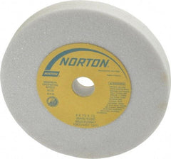 Norton - 60 Grit Aluminum Oxide Type 1 Internal Grinding Wheel - 4" Diam x 1/2" Hole x 1/2" Thick, 8,120 Max RPM, Type 1 Medium Grade, K Hardness, Vitrified Bond, One-Side Recess - Exact Tool & Supply