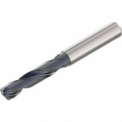 Seco - 7/16" 140° Spiral Flute Solid Carbide Screw Machine Drill Bit - Exact Tool & Supply