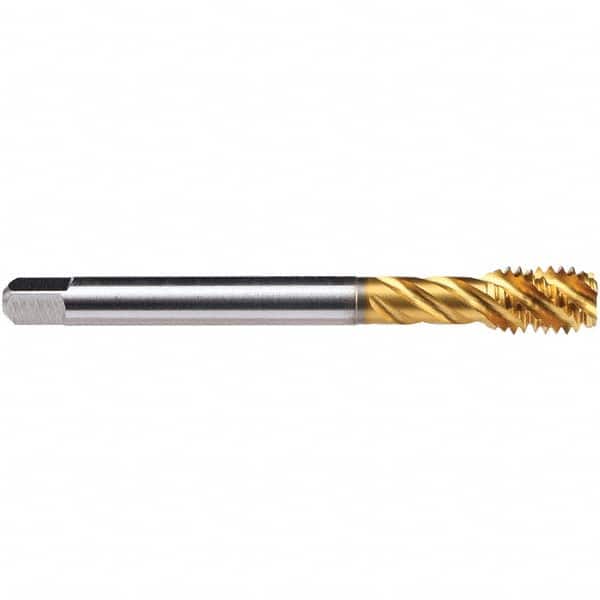 Emuge - Spiral Point STI Taps; Thread Size (Inch): 1/2-20 ; Class of Fit: 3B ; Thread Limit: H3 ; Number of Flutes: 5 ; Chamfer: Bottoming ; Finish/Coating: TiN - Exact Tool & Supply
