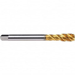 Emuge - Spiral Point STI Taps; Thread Size (Inch): 1/2-20 ; Class of Fit: 3B ; Thread Limit: H3 ; Number of Flutes: 5 ; Chamfer: Bottoming ; Finish/Coating: TiN - Exact Tool & Supply