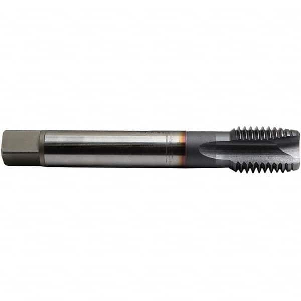 Emuge - #6-48 UNS 2B 0 Flute TiCN Finish Cobalt Spiral Point Tap - Exact Tool & Supply