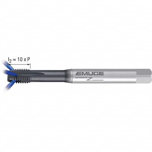 Emuge - M10x1.50 Metric 6H 0 Flute GLT-1 Finish Powdered Metal Spiral Point Tap - Exact Tool & Supply