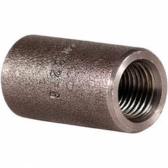 Merit Brass - Black Pipe Fittings; Type: Coupling ; Fitting Size: 2-1/2 (Inch); End Connections: FNPTxFNPT ; Classification: 3000 ; Material: Carbon Steel ; Finish/Coating: Mill/Oil - Exact Tool & Supply