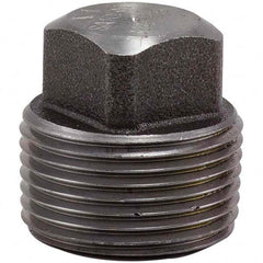 Merit Brass - Black Pipe Fittings; Type: Square Plug ; Fitting Size: 2-1/2 (Inch); End Connections: Male NPT ; Classification: 3000 ; Material: Carbon Steel ; Finish/Coating: Mill/Oil - Exact Tool & Supply