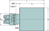 39241050100104250A HSK BLANK - Exact Tool & Supply