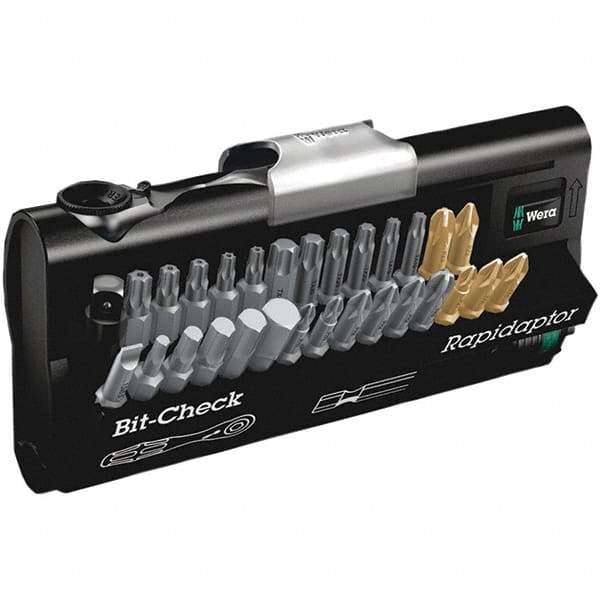 Wera - Screwdriver Bit Sets Type: Bit Set Drive Size: 1/4 (Inch) - Exact Tool & Supply