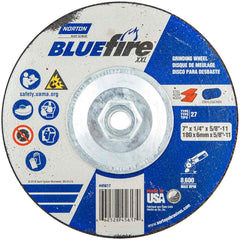 Norton - Depressed-Center Wheels Wheel Diameter (Inch): 7 Wheel Thickness (Inch): 1/4 - Exact Tool & Supply