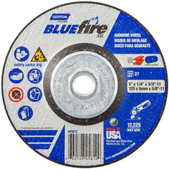 Norton - Depressed-Center Wheels Wheel Diameter (Inch): 5 Wheel Thickness (Inch): 1/4 - Exact Tool & Supply
