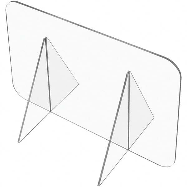 USA Sealing - 42" x 96" Self-Supporting Partition & Panel System-Social Distancing Barrier - Exact Tool & Supply