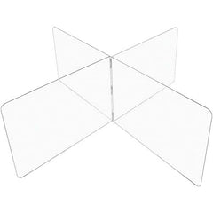 USA Sealing - 24" x 72" Self-Supporting Partition & Panel System-Social Distancing Barrier - Exact Tool & Supply