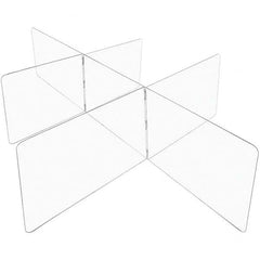 USA Sealing - 24" x 96" Self-Supporting Partition & Panel System-Social Distancing Barrier - Exact Tool & Supply