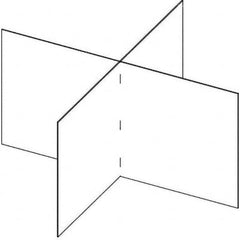 USA Sealing - 48" x 48" Self-Supporting Partition & Panel System-Social Distancing Barrier - Exact Tool & Supply