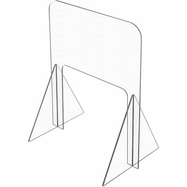 USA Sealing - 36" x 36" Self-Supporting Partition & Panel System-Social Distancing Barrier - Exact Tool & Supply
