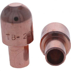 Tuffaloy - Spot Welder Tips For Use With: 5RW Cap Taper Electrode Holder Type: Male Cap B Nose (Dome) - Exact Tool & Supply